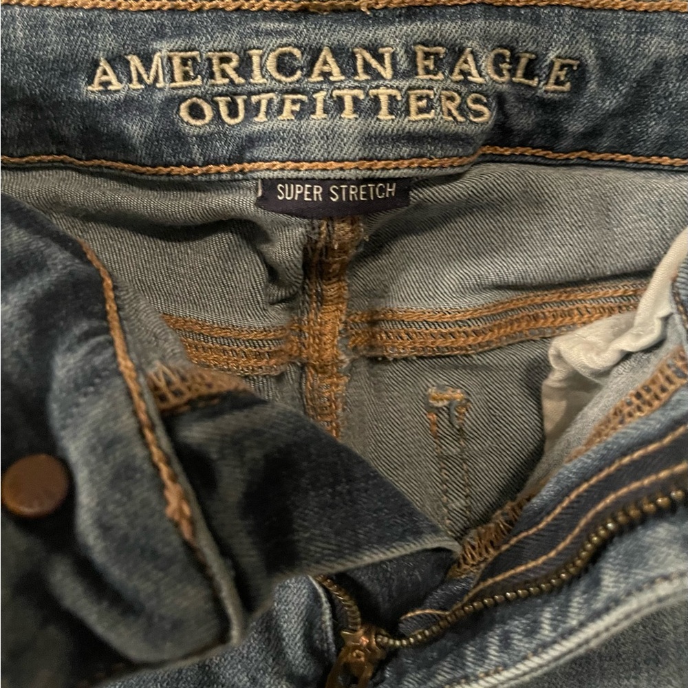 American Eagle Outfitters Light Blue Skinny Jeans - Picture 3 of 4